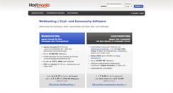 Desktop Screenshot of hostmania.de