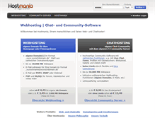 Tablet Screenshot of hostmania.de